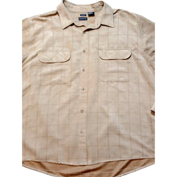 George Sueded Mens Shirt Button Front 2 Pocket Long Sleeve Big & Tall Size 2XL - Picture 4 of 6